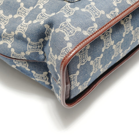 CELINE Paris Macadam Handbag blue WS29113