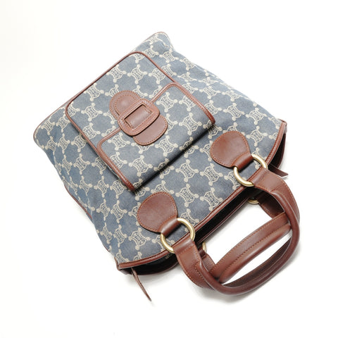 CELINE Paris Macadam Handbag blue WS29113