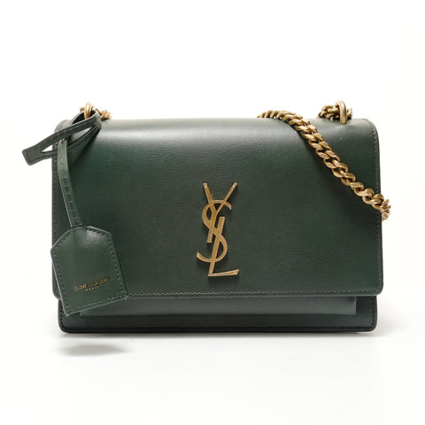 YVES SAINT LAURENT Sunset YSL Shoulder Bag green WS29118