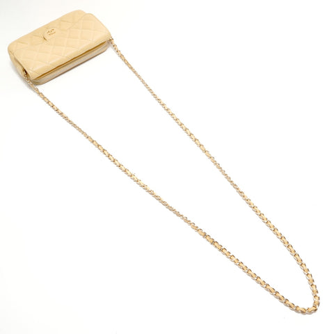 CHANEL Caviar Matelass Chain Shoulder Shoulder Bag yellow WS29120