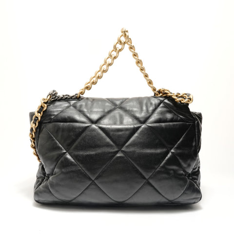 CHANEL Item No. 26, 2018-2019 Chanel 19 Lambskin Shoulder Bag black WS29125