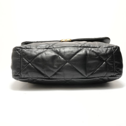 CHANEL Item No. 26, 2018-2019 Chanel 19 Lambskin Shoulder Bag black WS29125