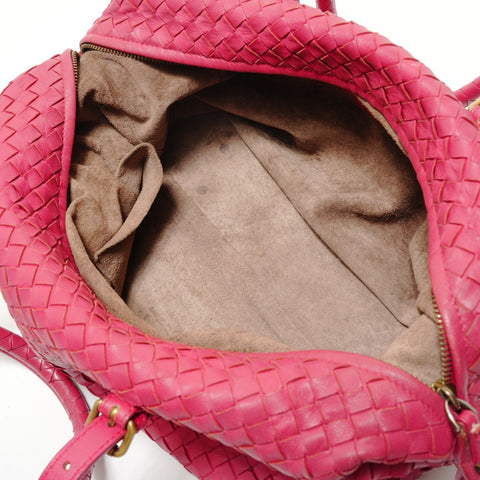 BOTTEGAVENETA Montaigne INTRECCIATO Shoulder Bag pink WS29126
