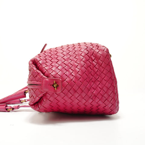 BOTTEGAVENETA Montaigne INTRECCIATO Shoulder Bag pink WS29126