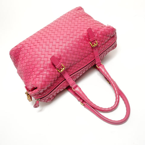 BOTTEGAVENETA Montaigne INTRECCIATO Shoulder Bag pink WS29126