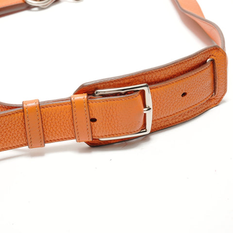 HERMES � O stamp, 2011 production, Jypsiere Taurillon Clemence Shoulder Bag Orange WS29127