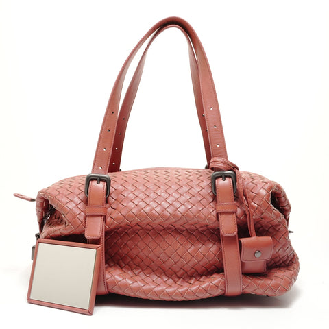 BOTTEGAVENETA Montaigne INTRECCIATO Shoulder Bag Brown WS29131