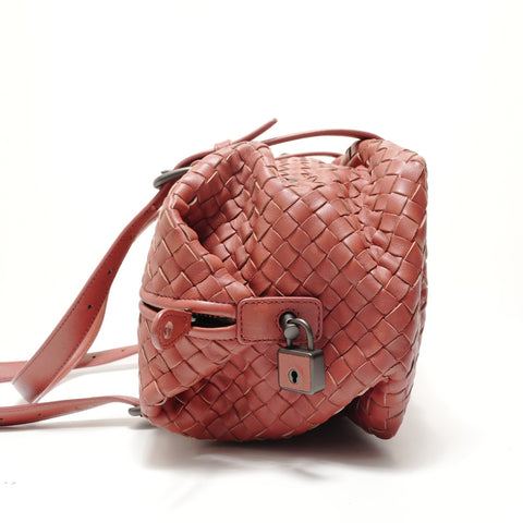 BOTTEGAVENETA Montaigne INTRECCIATO Shoulder Bag Brown WS29131