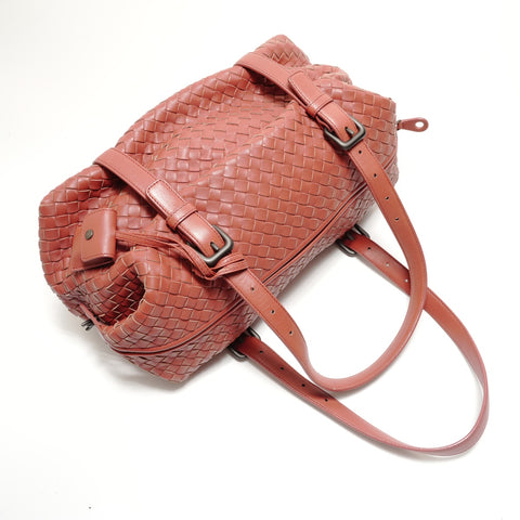 BOTTEGAVENETA Montaigne INTRECCIATO Shoulder Bag Brown WS29131
