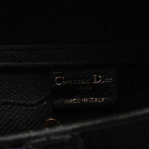 Christian Dior Saddlebag Jacquard Shoulder Bag Navy WS29133