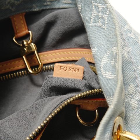 LOUIS VUITTON Monogram Daily GM Shoulder Bag blue WS29134