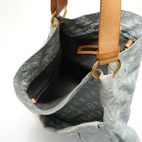 LOUIS VUITTON Monogram Daily GM Shoulder Bag blue WS29134