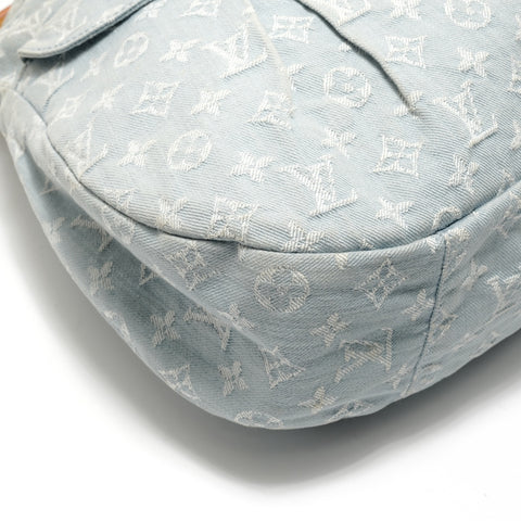 LOUIS VUITTON Monogram Daily GM Shoulder Bag blue WS29134