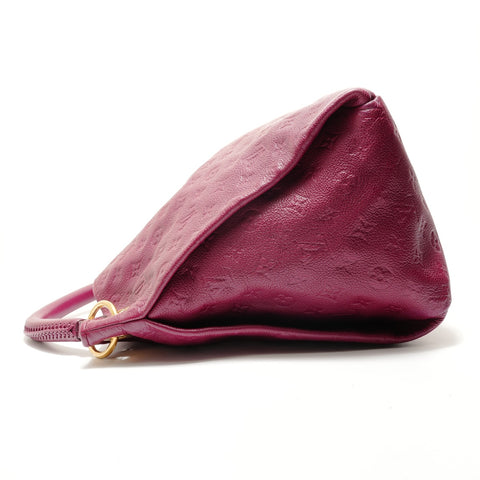 LOUIS VUITTON Monogram Empreinte ArtsyMM, manufactured in 2012. Shoulder Bag Red WS29135