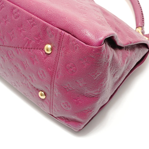 LOUIS VUITTON Monogram Empreinte ArtsyMM, manufactured in 2012. Shoulder Bag Red WS29135