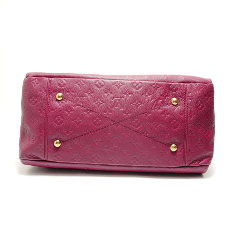 LOUIS VUITTON Monogram Empreinte ArtsyMM, manufactured in 2012. Shoulder Bag Red WS29135