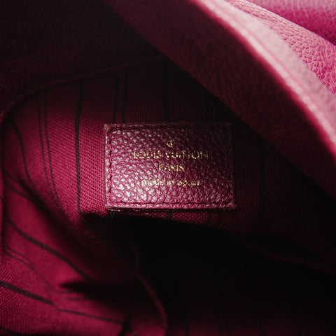 LOUIS VUITTON Monogram Empreinte ArtsyMM, manufactured in 2012. Shoulder Bag Red WS29135