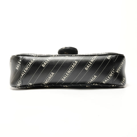 GUCCI Balenciaga Collaboration GG Marmont Shoulder Bag black WS29137