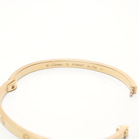 CARTIER Love Bracelet Au750 Yellow Gold, Size: 15 bracelet gold WS29141