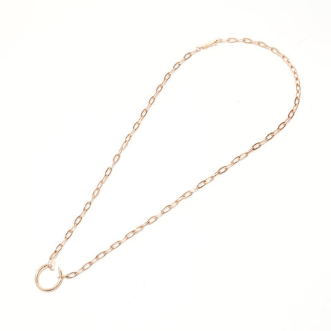 CARTIER Juste un Clou Diamond Au750 Pink Gold Necklace gold WS29142