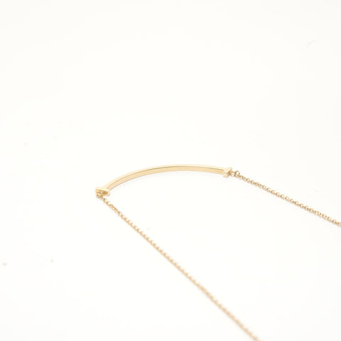 TIFFANY&Co. Au750 T Smile Necklace gold WS29143