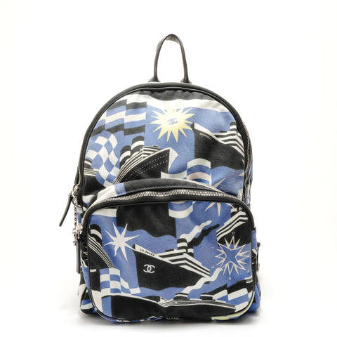 CHANEL Cotton, Series 27, 2019 Cruise Line La Pausa Backpack Backpack Â· Daypack blue WS29144
