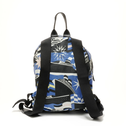 CHANEL Cotton, Series 27, 2019 Cruise Line La Pausa Backpack Backpack Â· Daypack blue WS29144