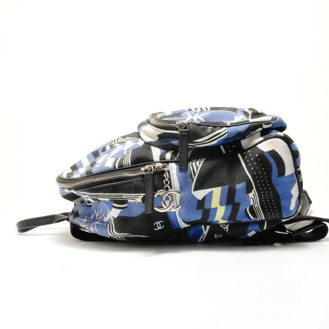 CHANEL Cotton, Series 27, 2019 Cruise Line La Pausa Backpack Backpack Â· Daypack blue WS29144