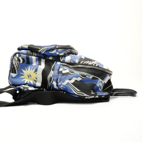 CHANEL Cotton, Series 27, 2019 Cruise Line La Pausa Backpack Backpack Â· Daypack blue WS29144
