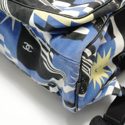 CHANEL Cotton, Series 27, 2019 Cruise Line La Pausa Backpack Backpack Â· Daypack blue WS29144