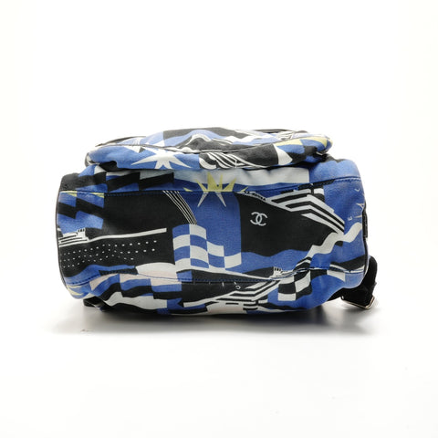 CHANEL Cotton, Series 27, 2019 Cruise Line La Pausa Backpack Backpack Â· Daypack blue WS29144