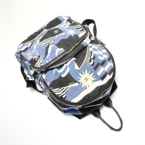 CHANEL Cotton, Series 27, 2019 Cruise Line La Pausa Backpack Backpack Â· Daypack blue WS29144