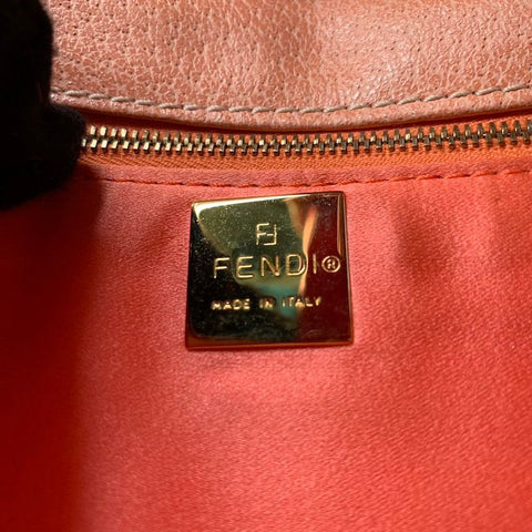 フェンディ FENDI マンマバゲット レザー ショルダーバッグ カーフ ピンク WS2943