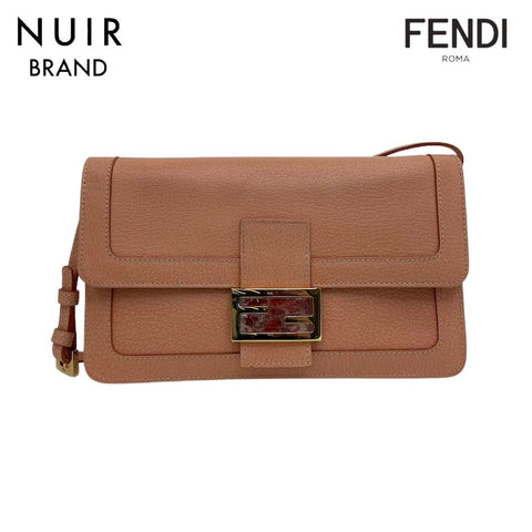 フェンディ FENDI マンマバゲット レザー ショルダーバッグ カーフ ピンク WS2943