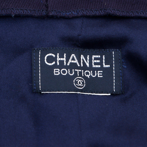 シャネル CHANEL ココボタン サイドライン  パンツ ブラック WS2944