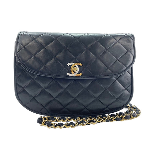 CHANEL Matelassé Shoulder Bag black WS30005