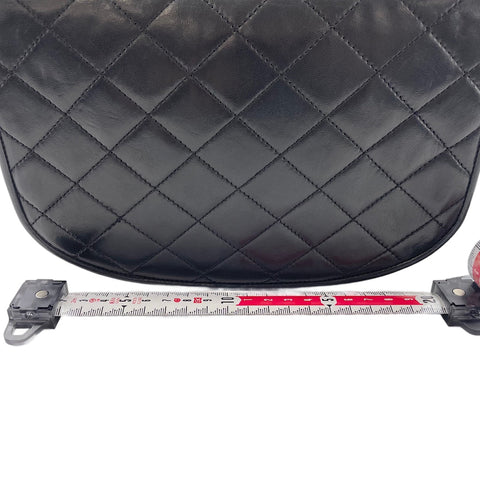 CHANEL Matelassé Shoulder Bag black WS30005