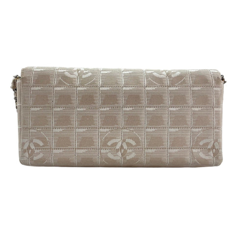 CHANEL Chocolate bar Shoulder Bag beige WS30006