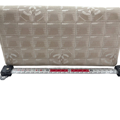 CHANEL Chocolate bar Shoulder Bag beige WS30006