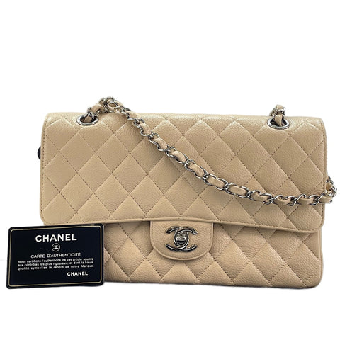 CHANEL Matelassé 25 Shoulder Bag beige WS30009