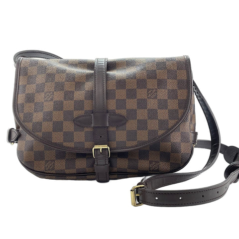 LOUIS VUITTON Saumur 30 Shoulder Bag Brown WS30011