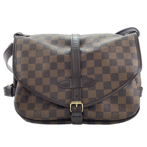 LOUIS VUITTON Saumur 30 Shoulder Bag Brown WS30011