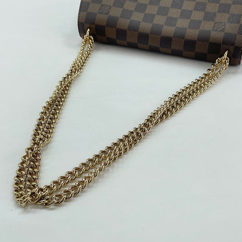 LOUIS VUITTON Kaisa Clutch Shoulder Bag Brown WS30013