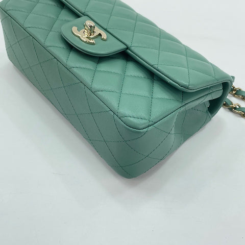 CHANEL Mini Matelassé Shoulder Bag green WS30014