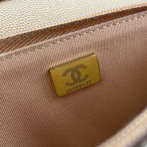 CHANEL Matelassé Shoulder Bag beige WS30019
