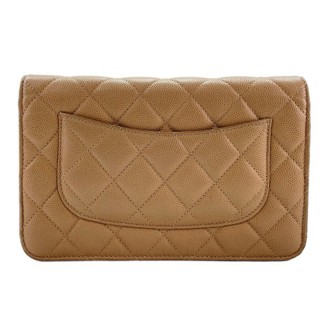 CHANEL Matelassé Shoulder Bag beige WS30019