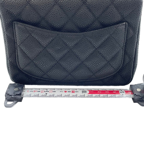 CHANEL Mini Matelassé Shoulder Bag black WS30020