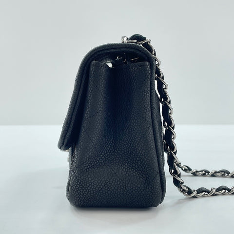 CHANEL Mini Matelassé Shoulder Bag black WS30020