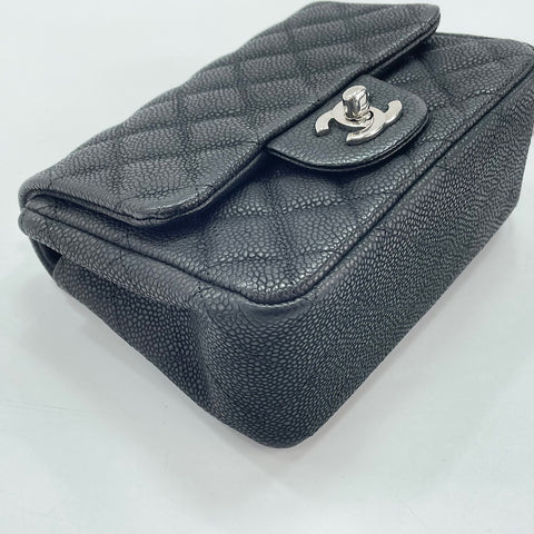 CHANEL Mini Matelassé Shoulder Bag black WS30020