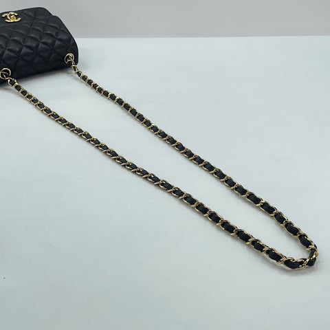 CHANEL Mini Matelassé Shoulder Bag black WS30027
